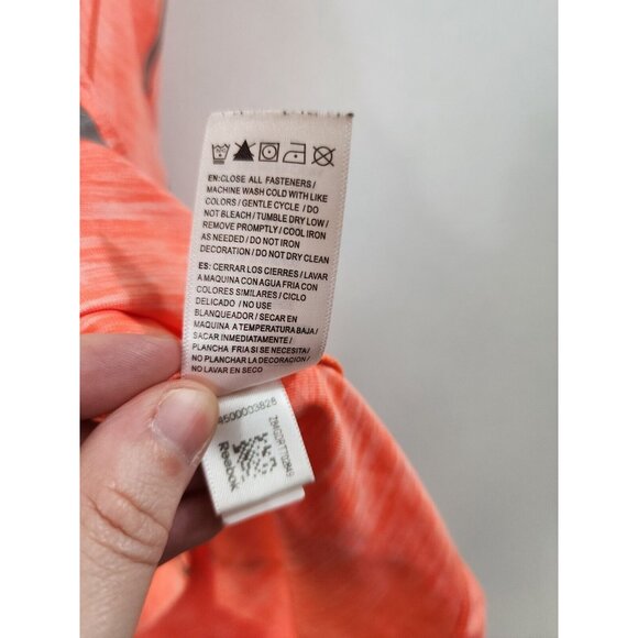 Reebok Womens XS Pink Gray Round Neck Sleeveless Racerback Athletic Tank Top - Picture 7 of 7